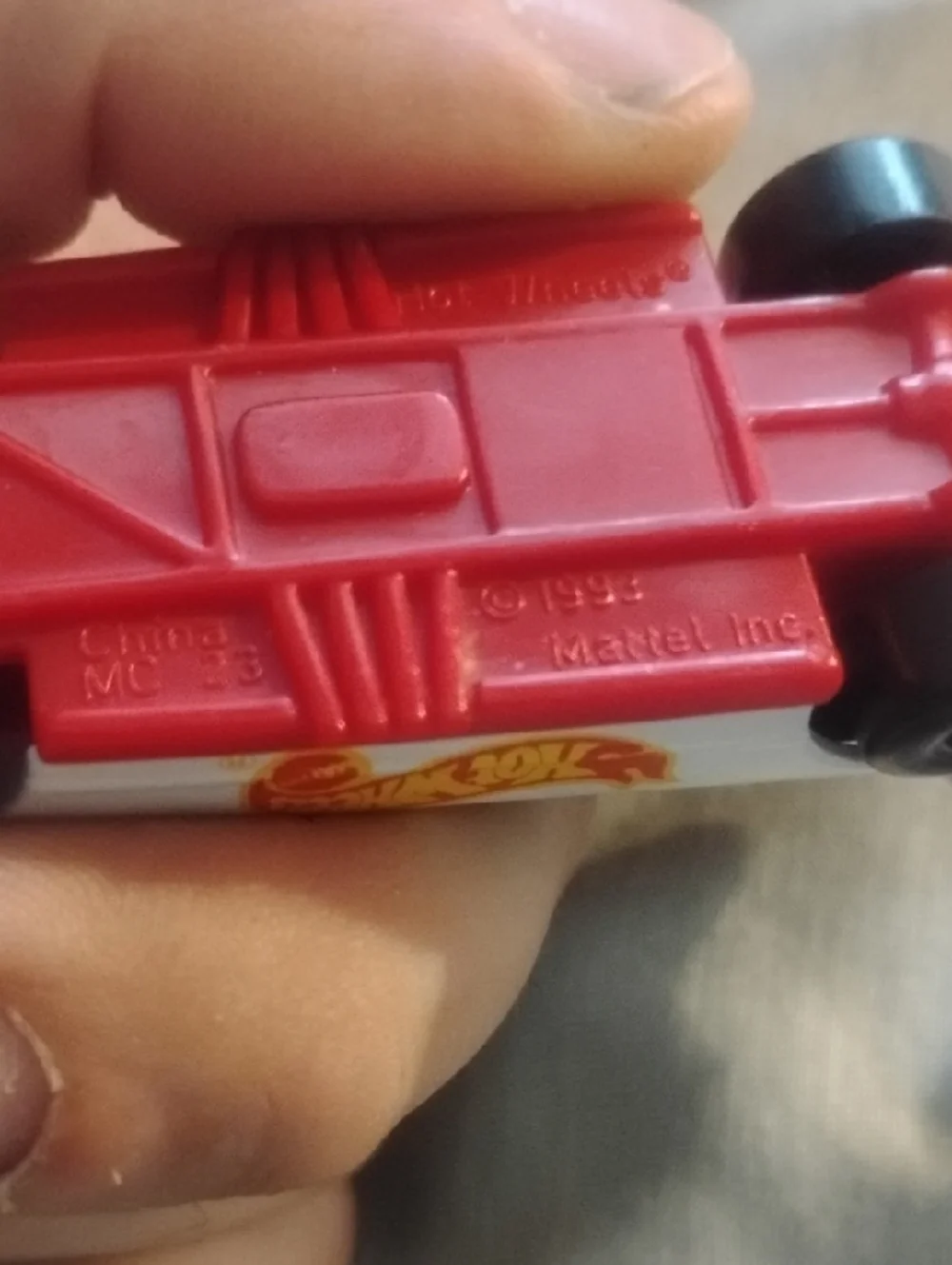Hot Wheels white red